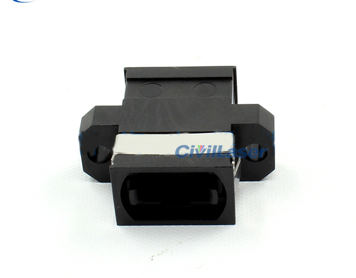 MPO Platic Fiber Optic Adapter Black Flange Plate